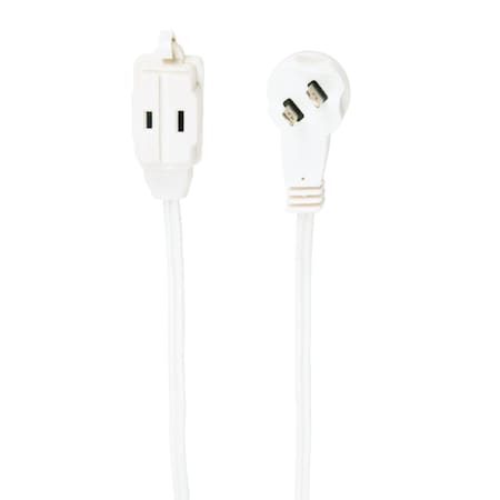 Slimline Indoor 7 ft. L White Extension Cord 16/2 SPT-2 2236AC